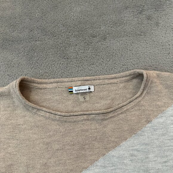 Smartwool Pine Shadow Crew Neck Wool Blend Sweater Women's SMALL - Picture 6 of 8